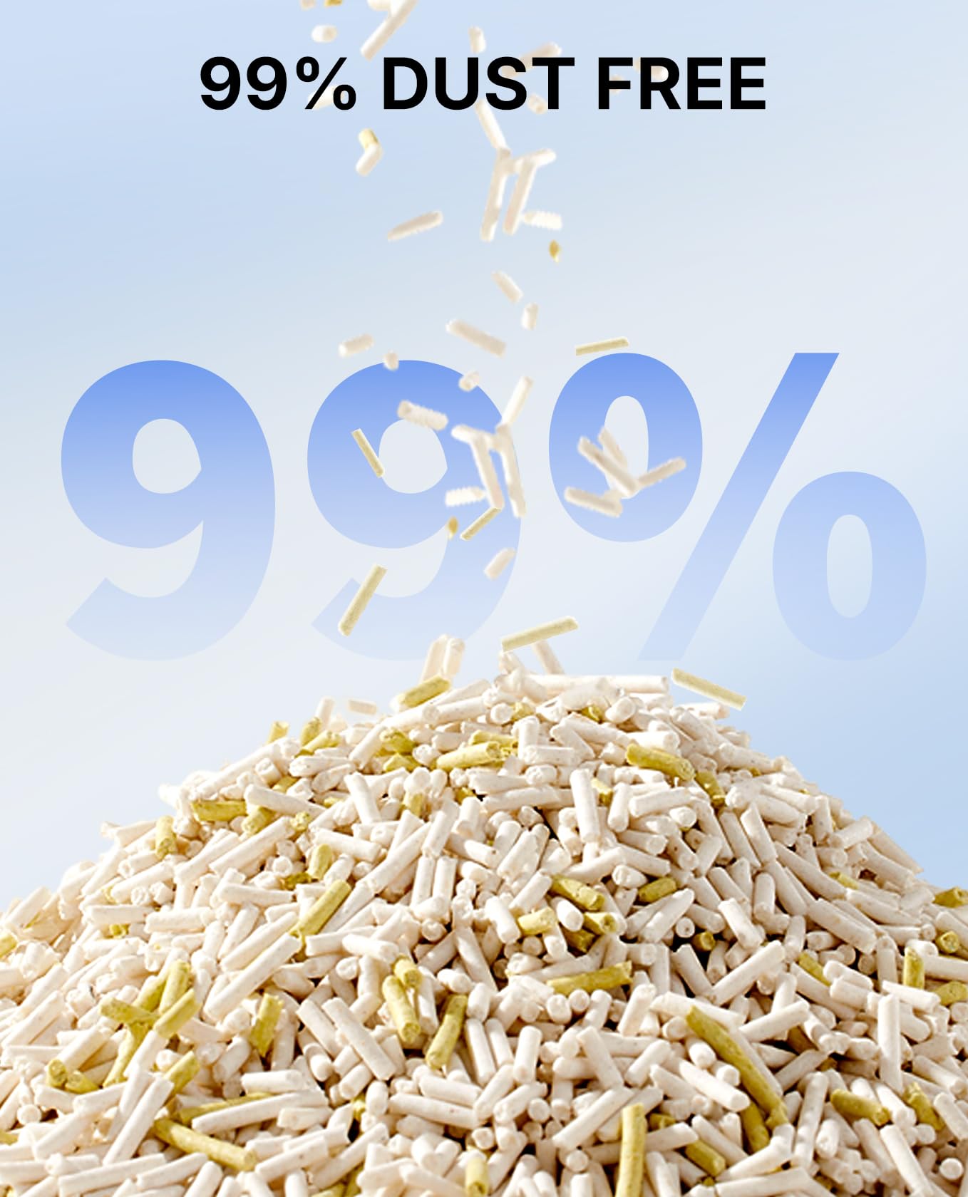 PETKIT natural ingredients corn starch and pea residue
