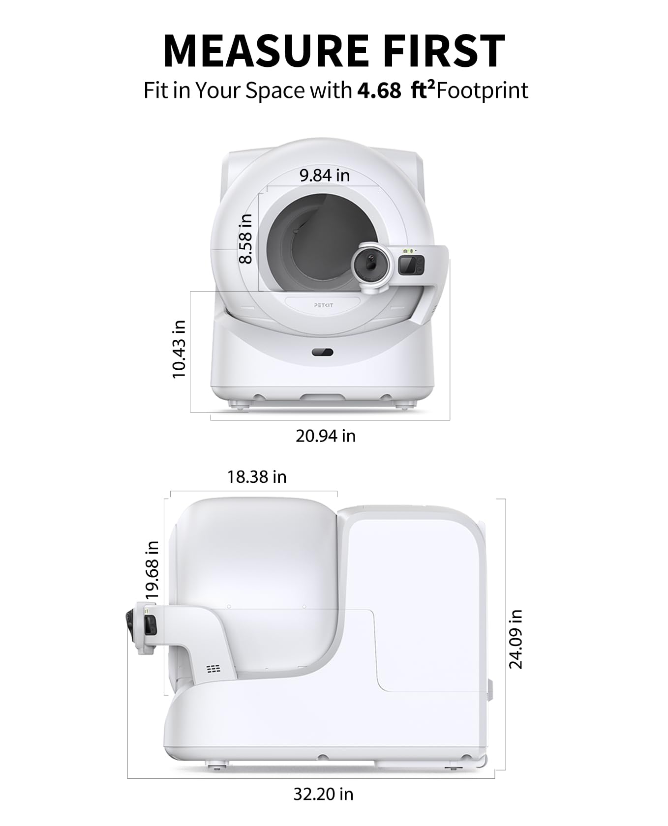 PETKIT Purobot Ultra safety sensors provide reliable operation for multi-cat households.