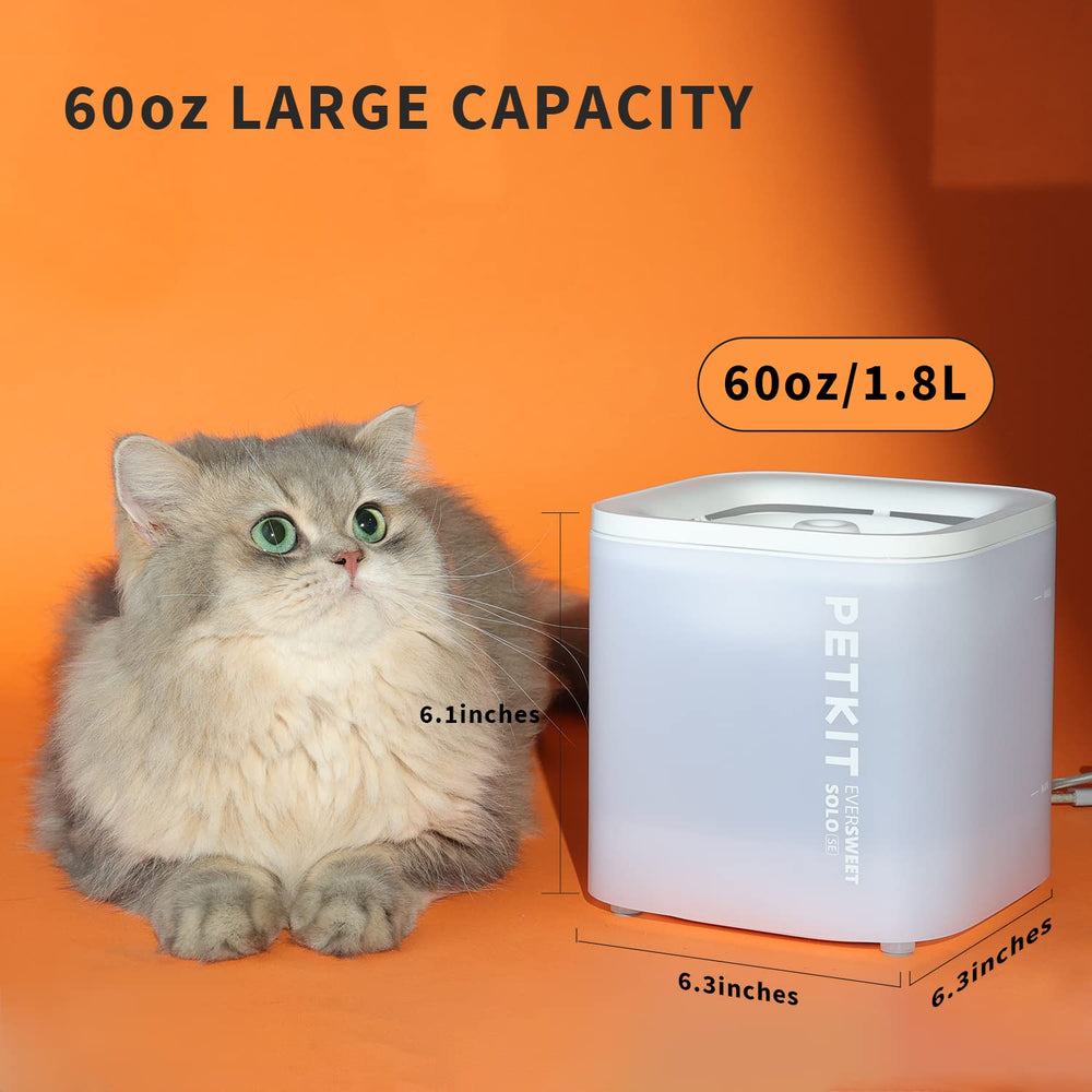 PETKIT quiet pump operates around 25 dB for calmer households.