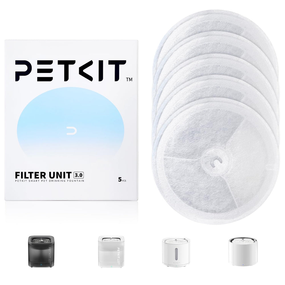 PETKIT upgraded filter 3-0 front view highlighting premium materials for clean, fresh water.