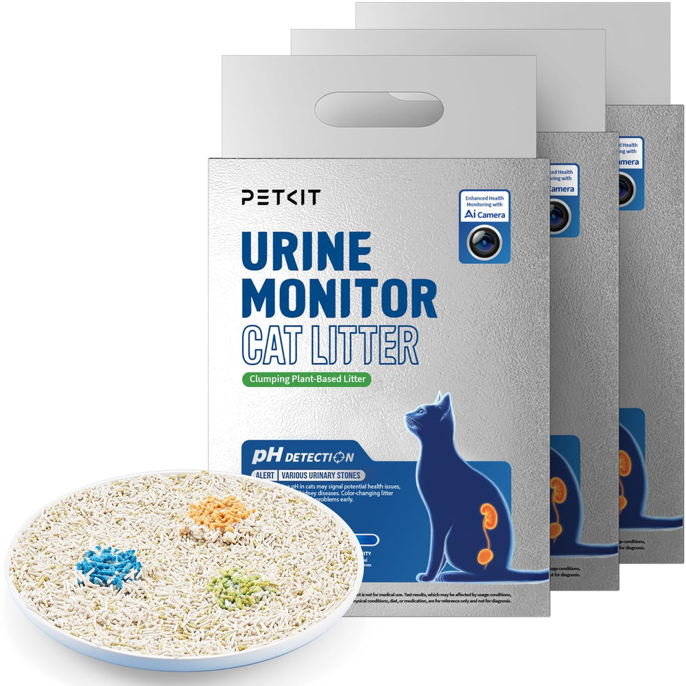 PETKIT urine monitor litter box view with clean, dust-free maintenance