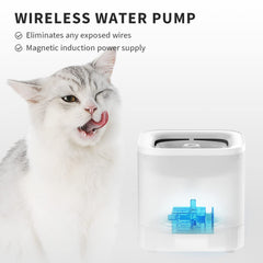 PETKIT fountain separable tank and base for easy refills and cleaning.