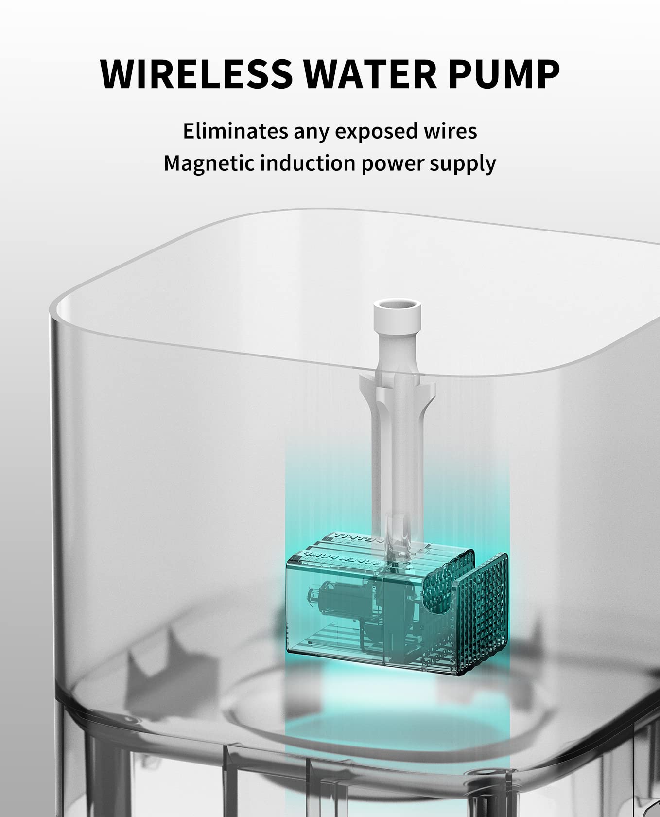 PETKIT water fountain separable tank and base for easy refilling