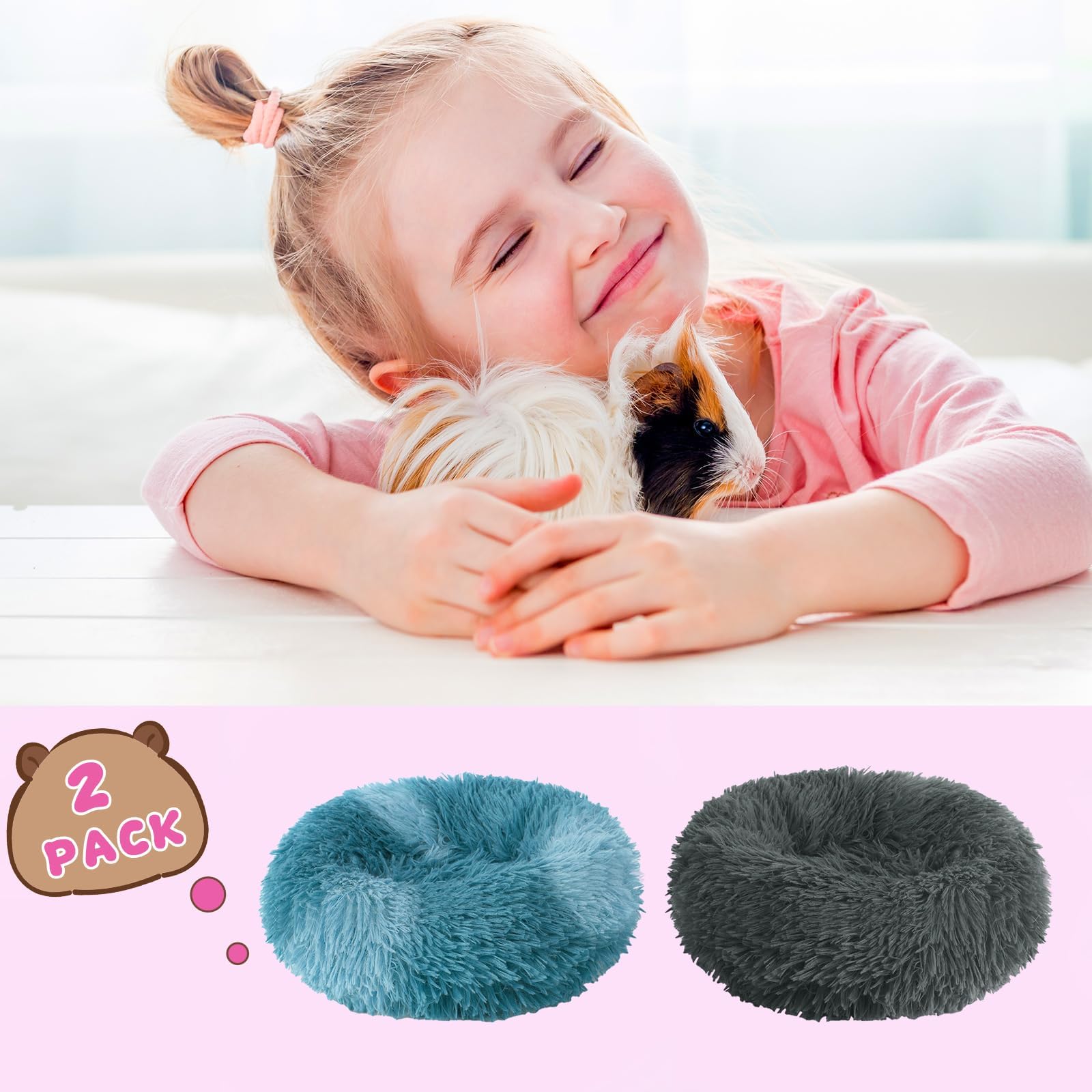 PETKNOWS guinea pig bed durable PP cotton keeps shape after washing.