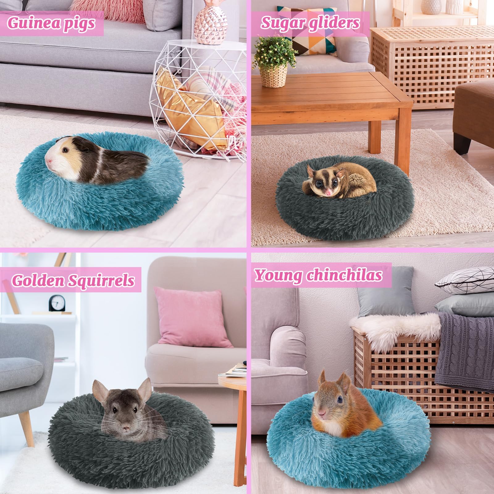 PETKNOWS guinea pig bed multi-animal use suitable for several small pets.
