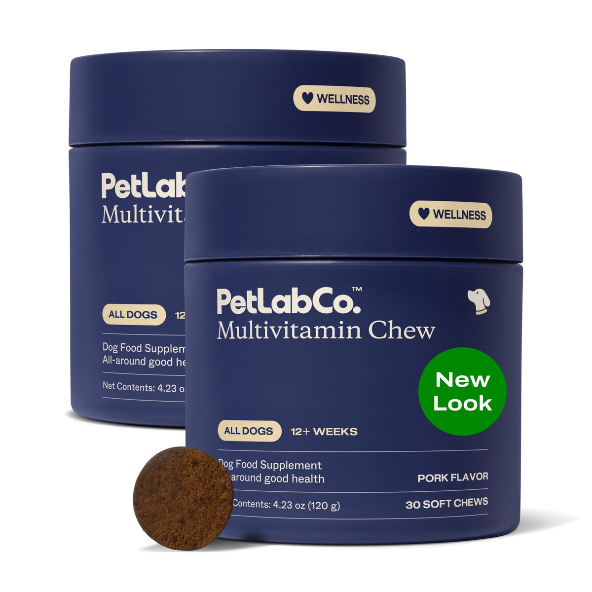 PetLab Co 22in1 dog multivitamin pack front shows daily health support for dogs