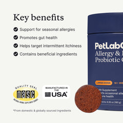 PetLab Co. packaging image highlights USA-made premium ingredients for dogs.