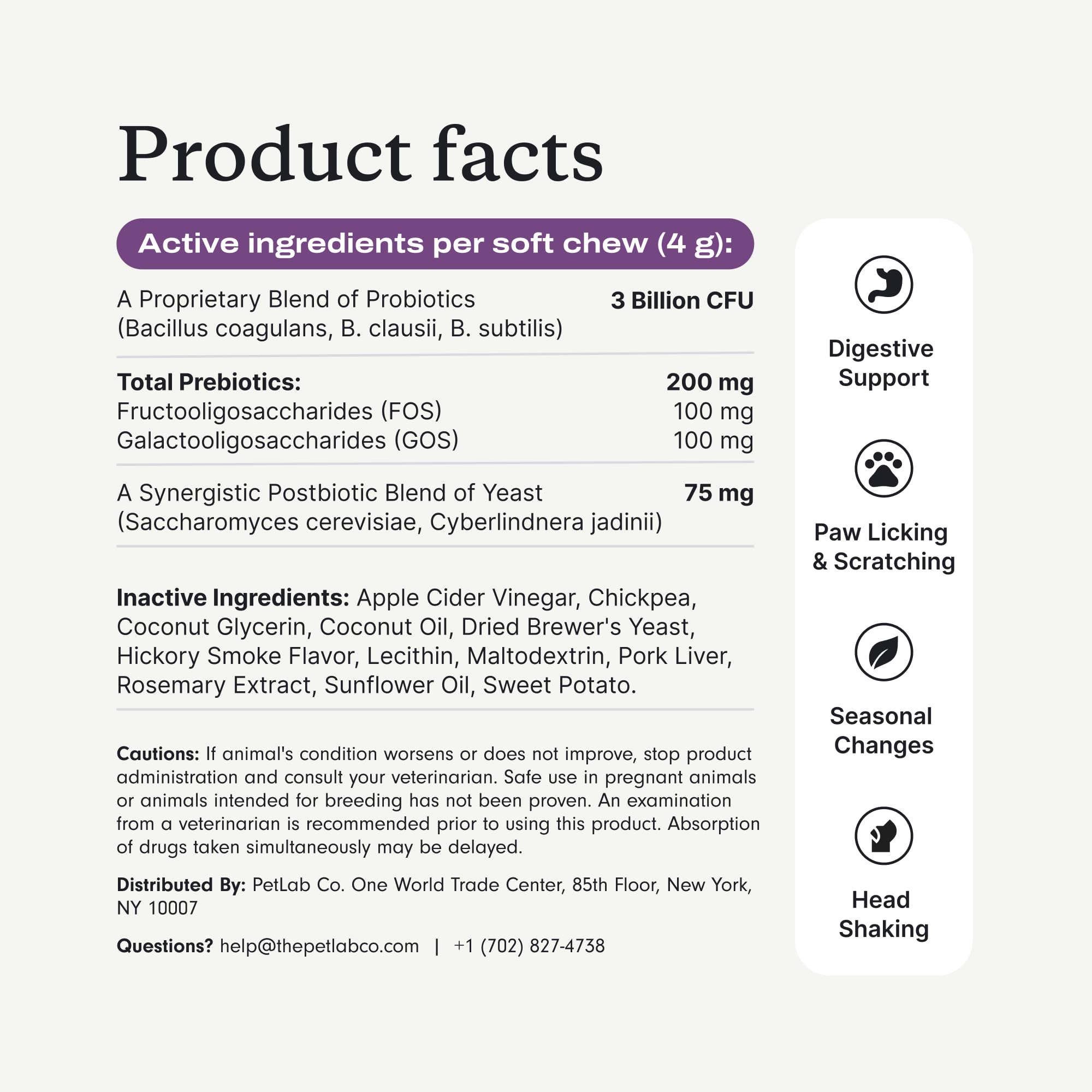 PetLab Co. Probiotics allergy support concept image suggests potential relief