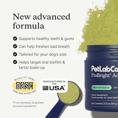 PetLab Co ProBright tartar-control focus image hints at cleaner teeth