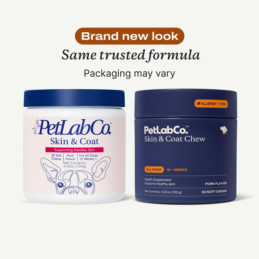 PetLab Co Skin & Coat Chew pork flavor bite for coat care