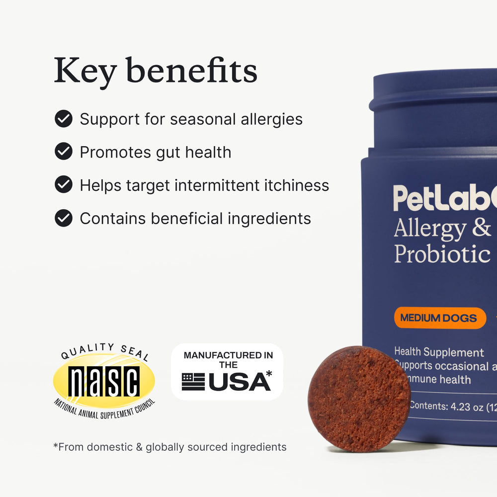 PetLab Co yeast-support probiotic chew for yeast balance.