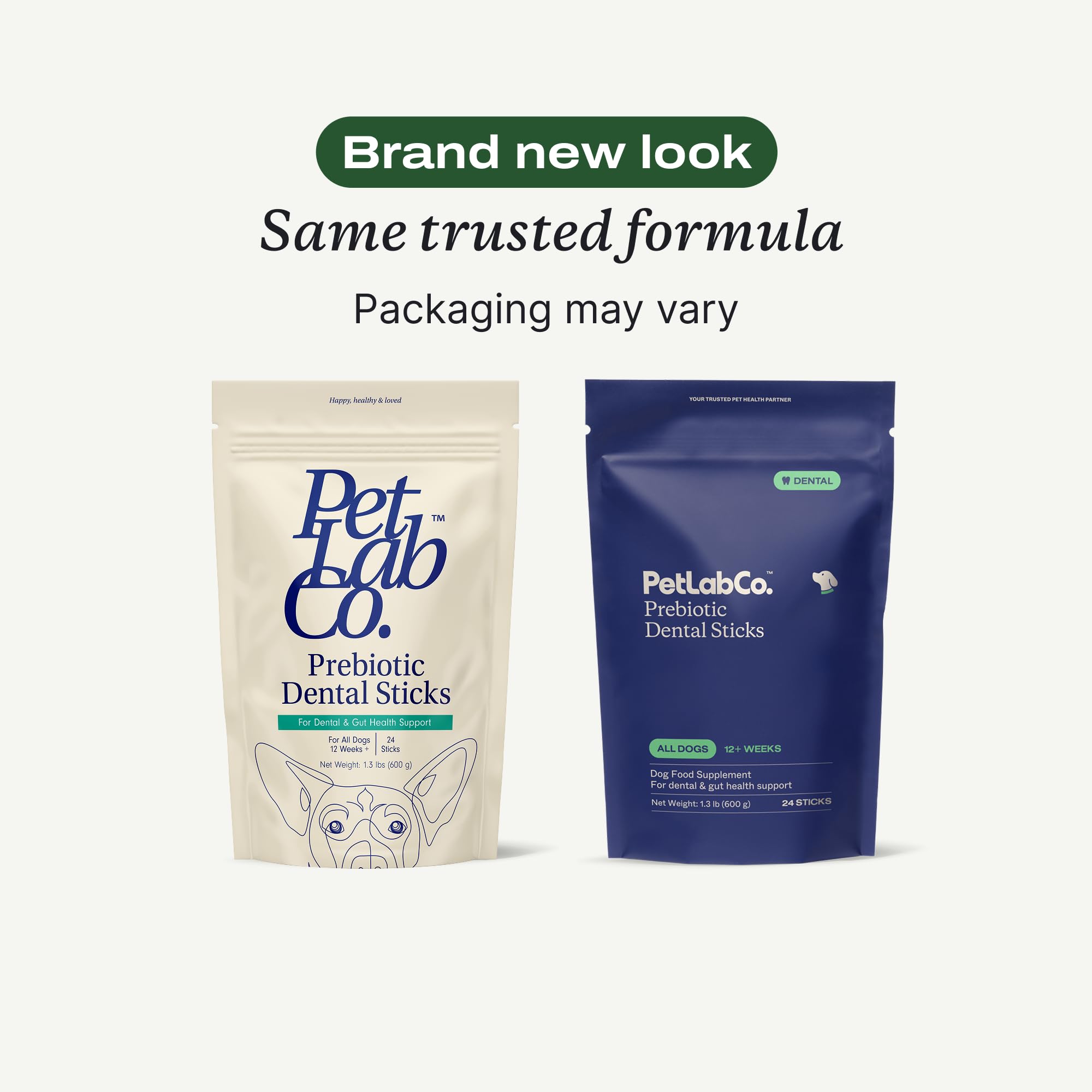 PetLab Co Dental Sticks ready-to-use format shows convenient dental care for pets.