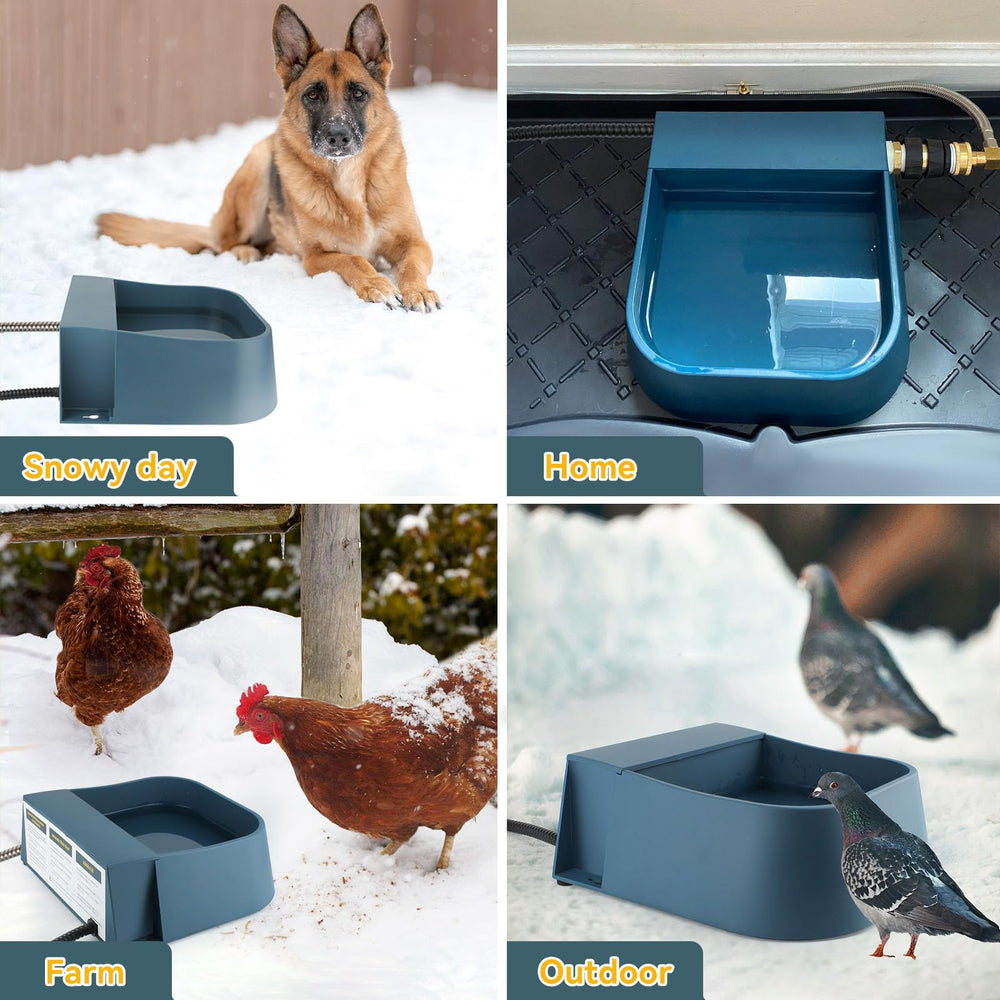 PETLESO heated water bowl interior shows safe enclosed heating for reliability.