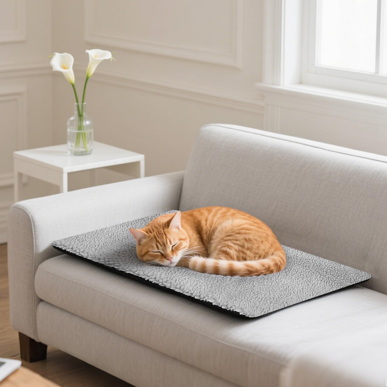 PETLESO Cama Gato Autocalentada Lateral: calor cómodo y estable para descansar