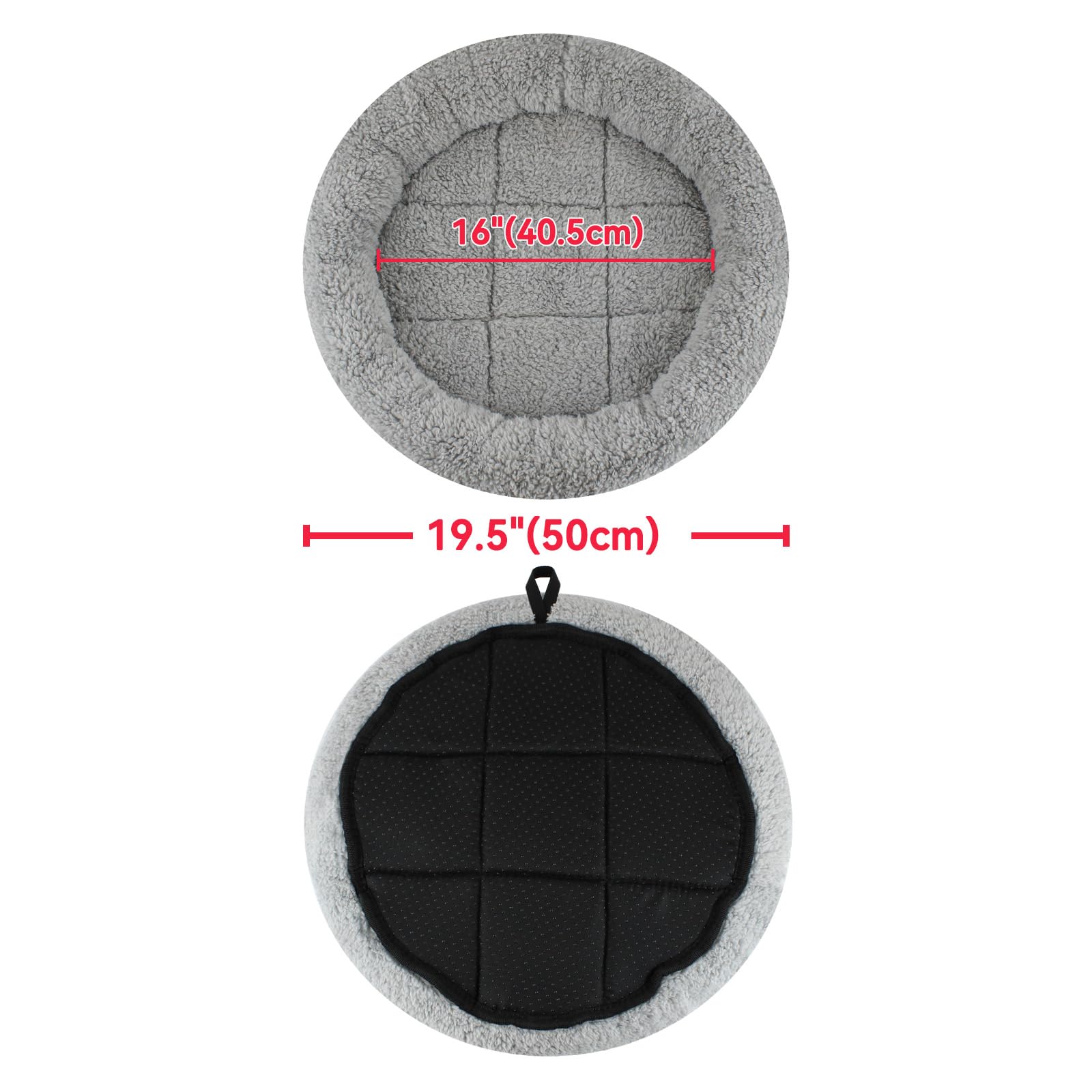 PETLESO non-slip bottom keeps the bed in place on sofas or floors.