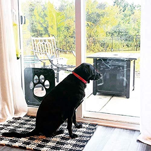 PETLESO dog door screen paw design adds charm without hindering use