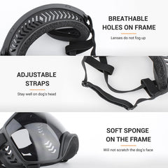 PETLESO adjustable straps closeup enabling secure custom fit