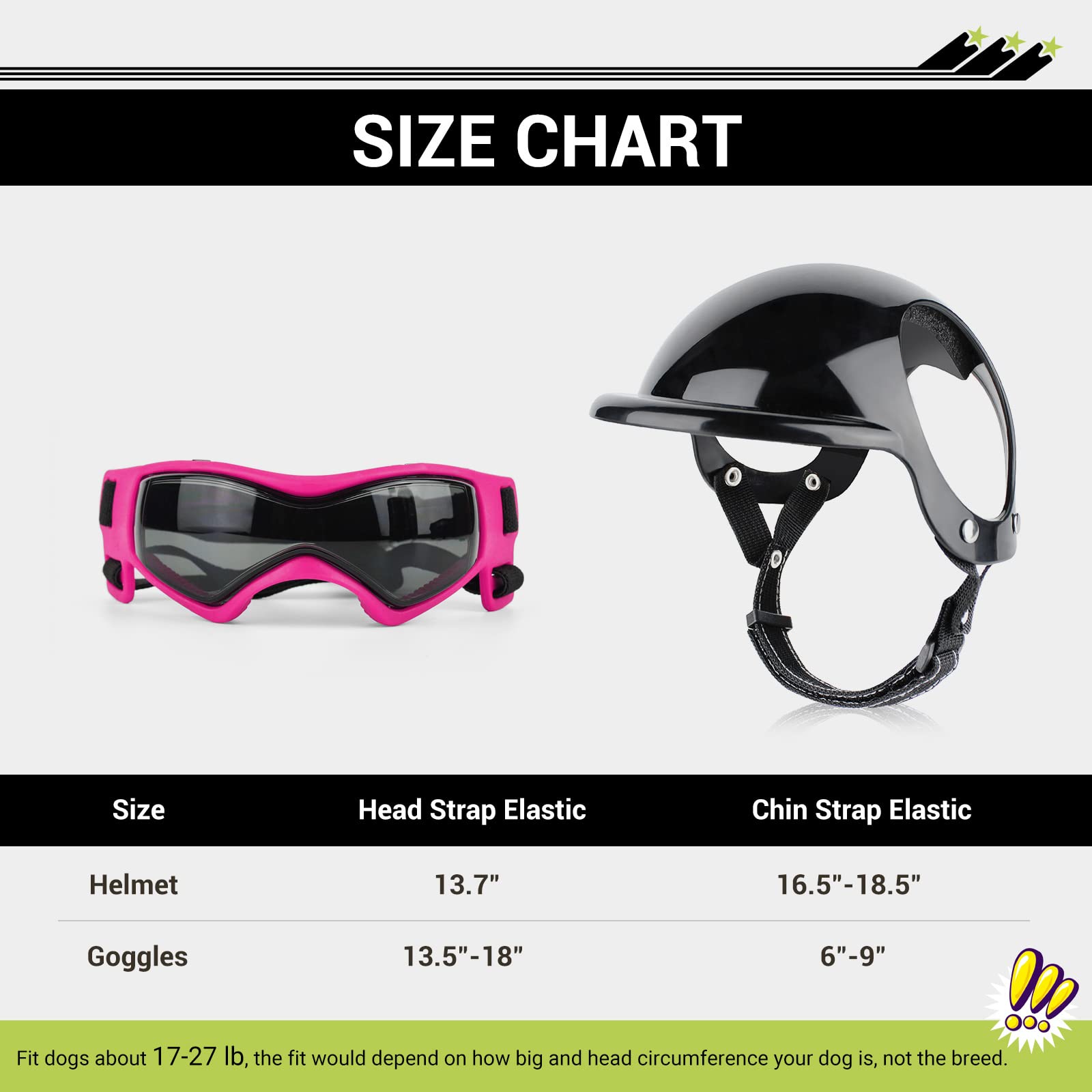 PETLESO pink dog goggles side view highlighting protective lenses.