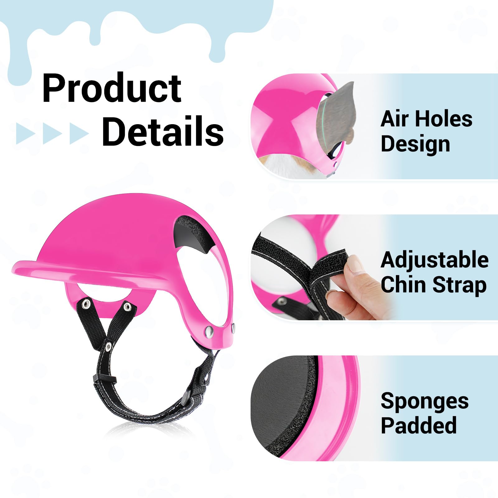PETLESO dog goggles UV-filter lenses with soft frame for comfortable wear
