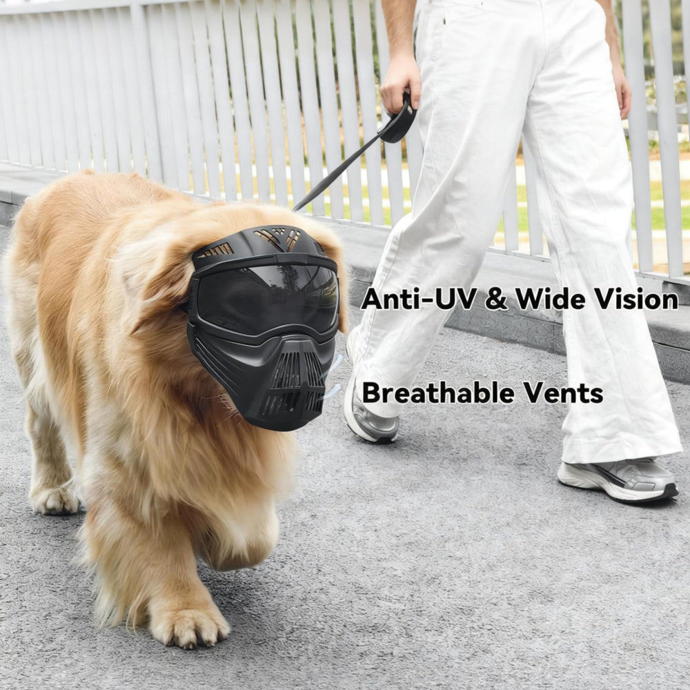 PETLESO dog goggles large breed vented frame for breathability