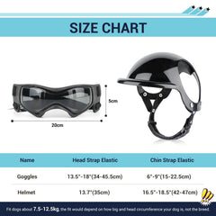 PETLESO dog helmet with ear holes for secure outdoor wear