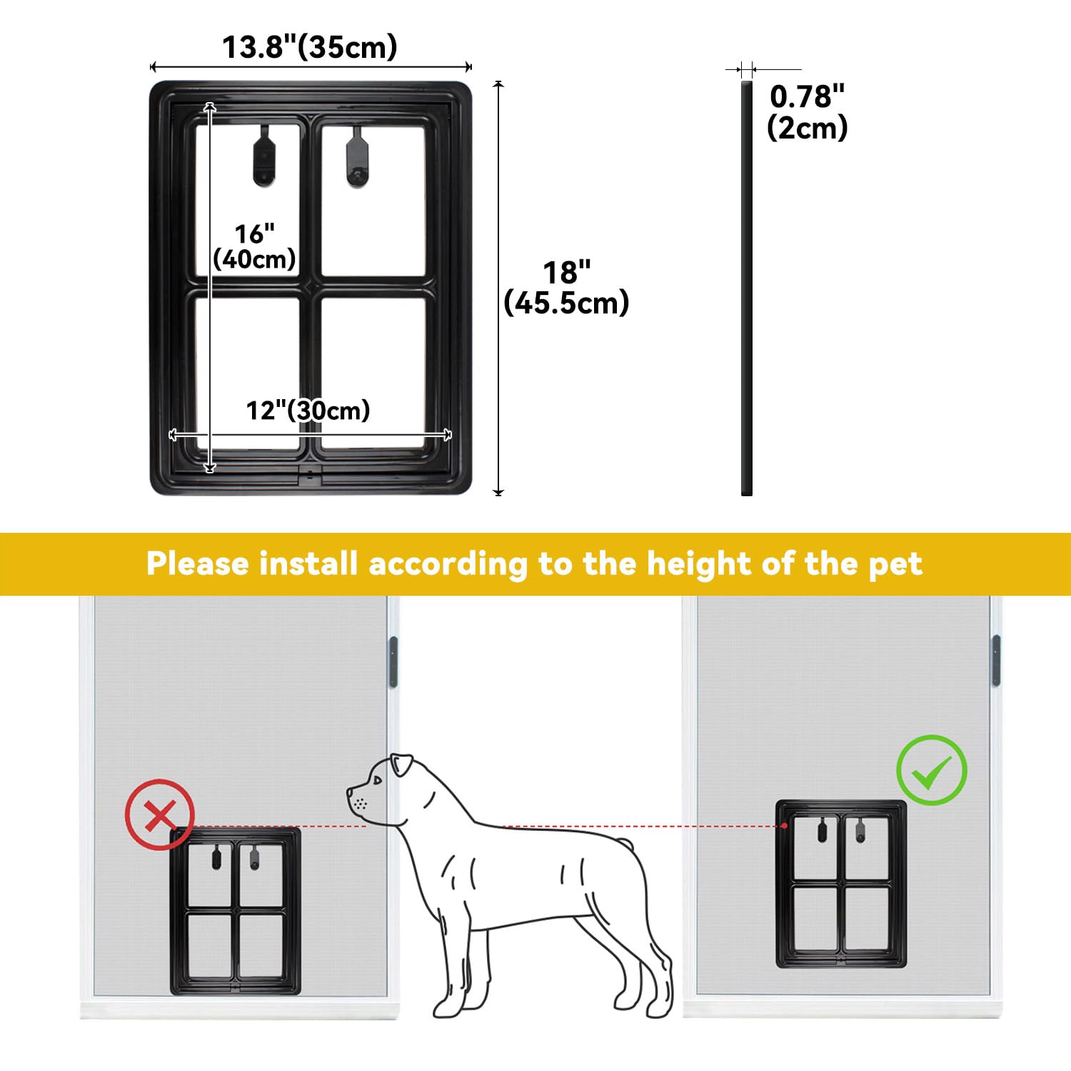 PETLESO dog screen door lock tabs add security when needed