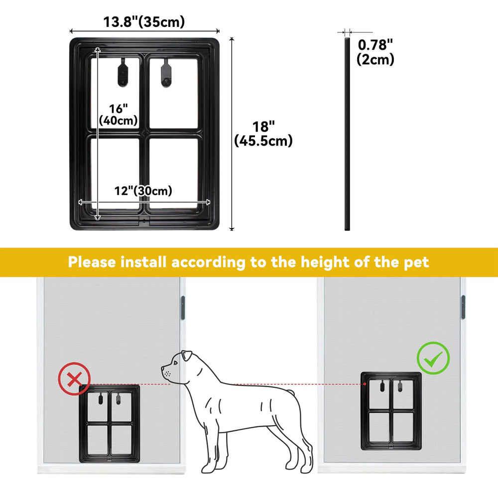 PETLESO dog screen door lock tabs add security when needed