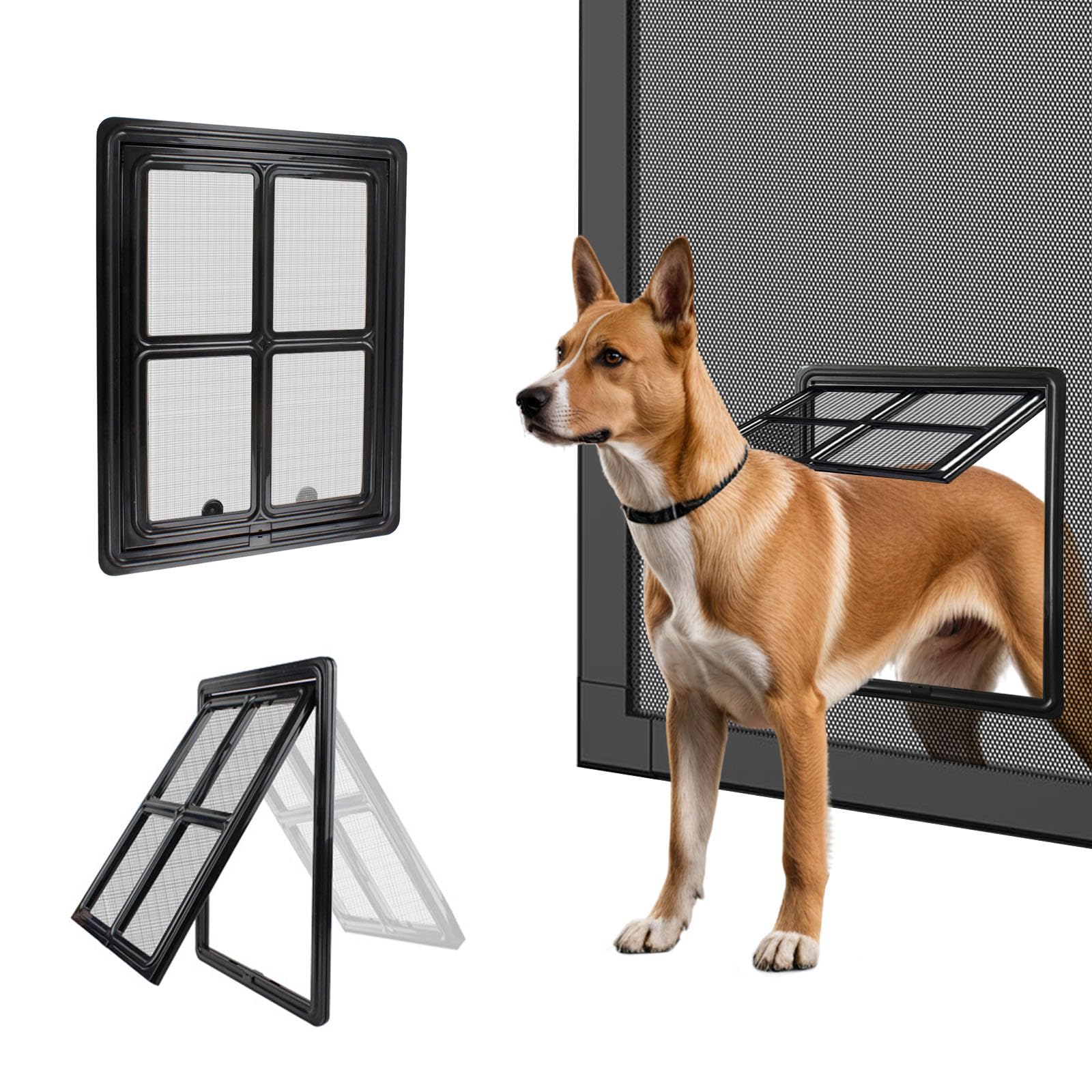 PETLESO dog screen door outer frame demonstrates sturdy build for reliable pet access