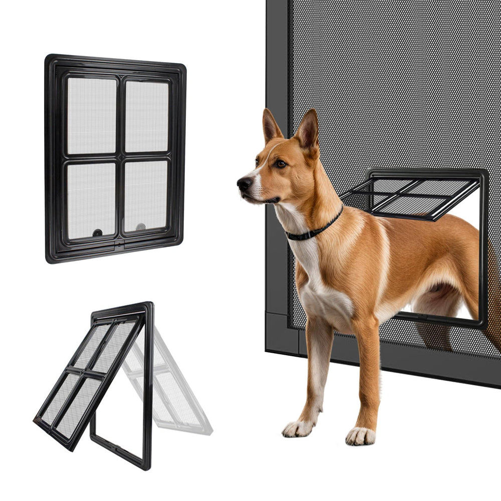 PETLESO dog screen door outer frame demonstrates sturdy build for reliable pet access