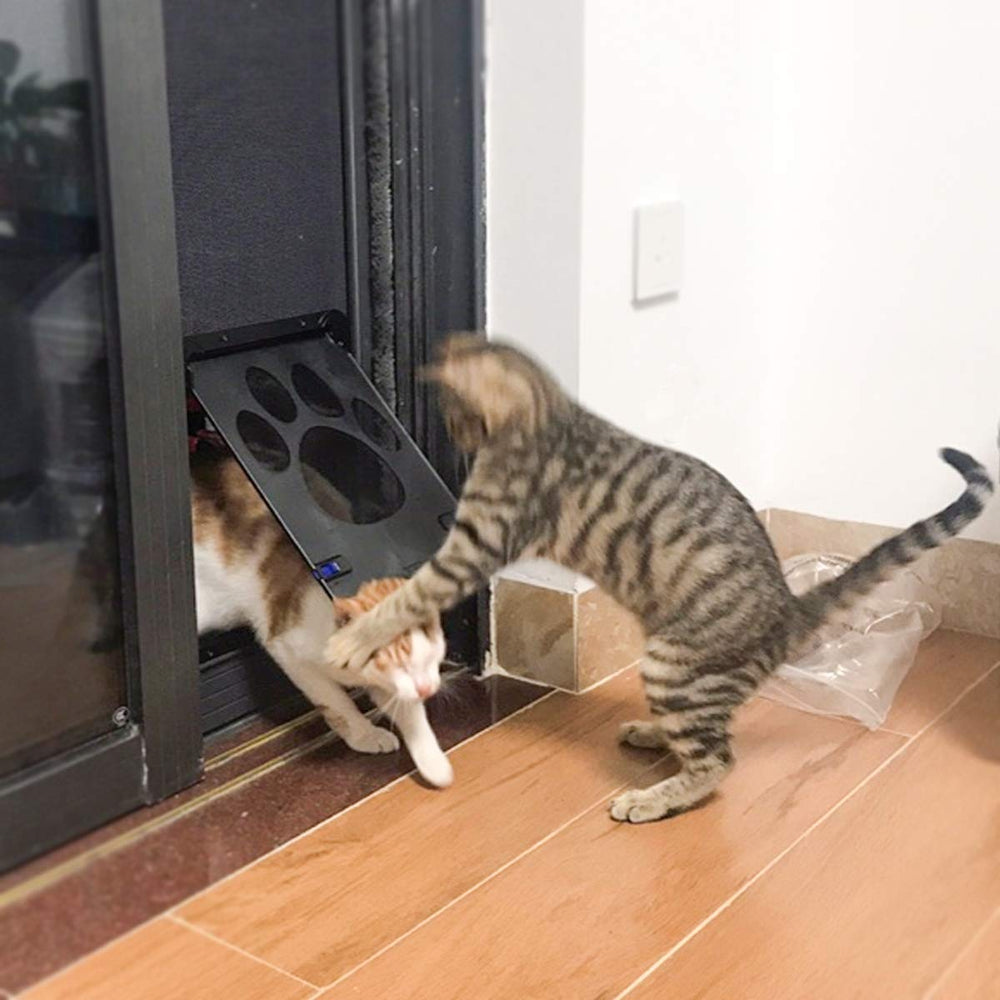 Petleso door features a cute paw design for home decor.
