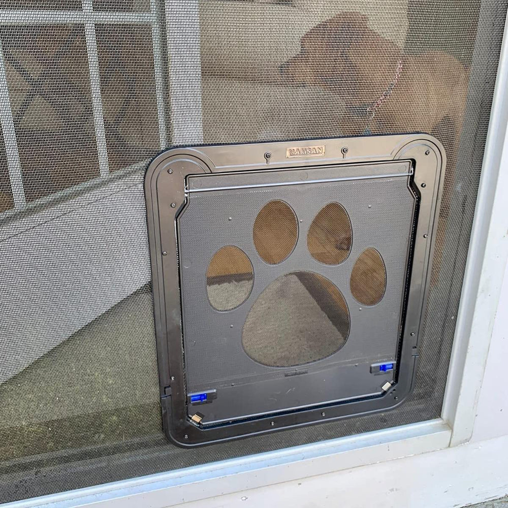 PETLESO durable ABS material supports a long-lasting pet door