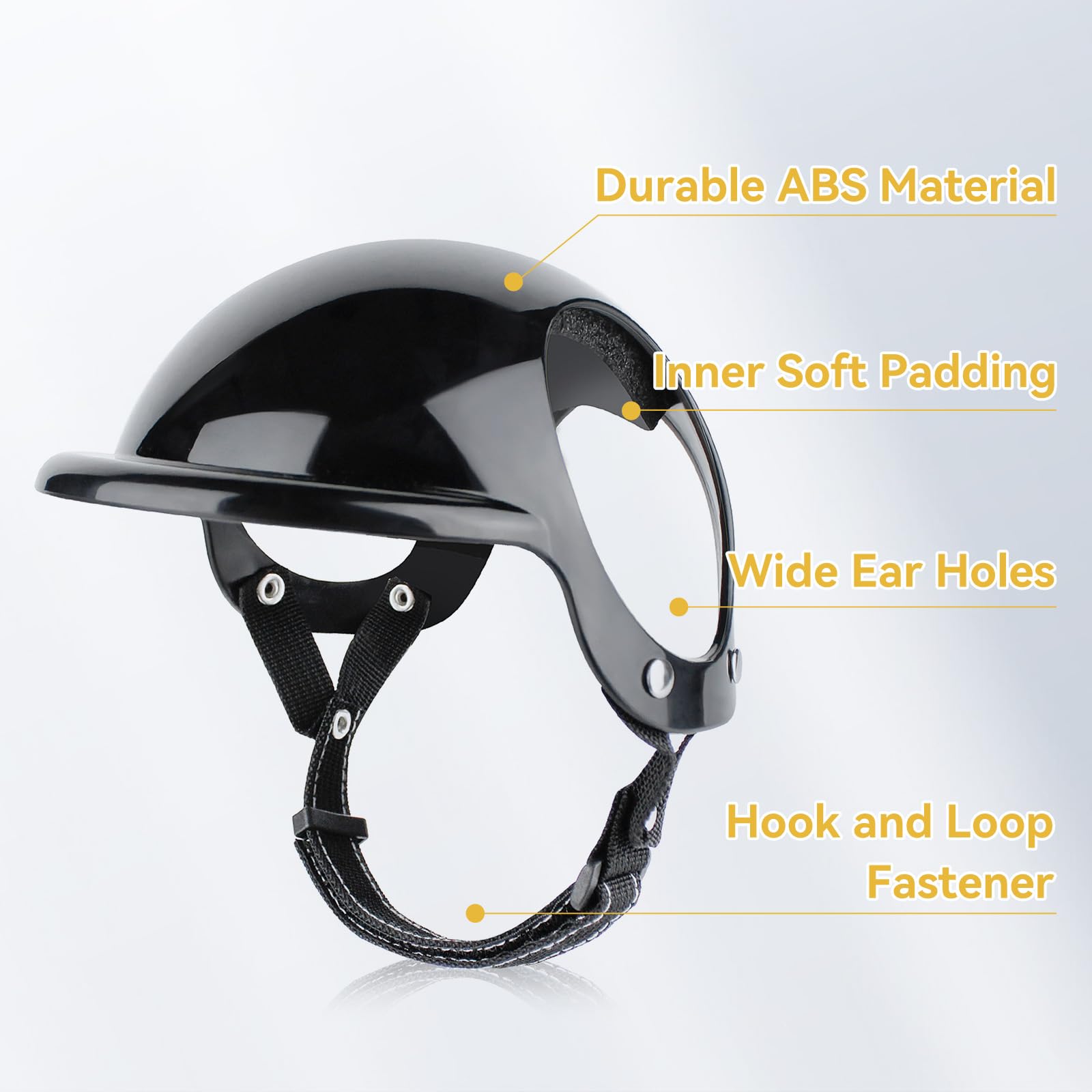 PETLESO XS helmet with ear holes stays comfortable without pinching ears