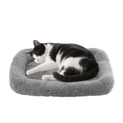 PETLESO Small Cat Bed Mat folded for travel and storage.