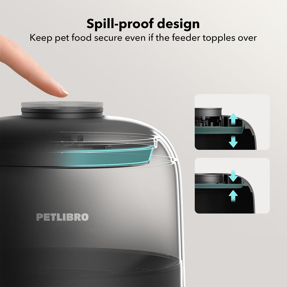 PETLIBRO Air Feeder easy-cleaning-disassembly view for quick maintenance.