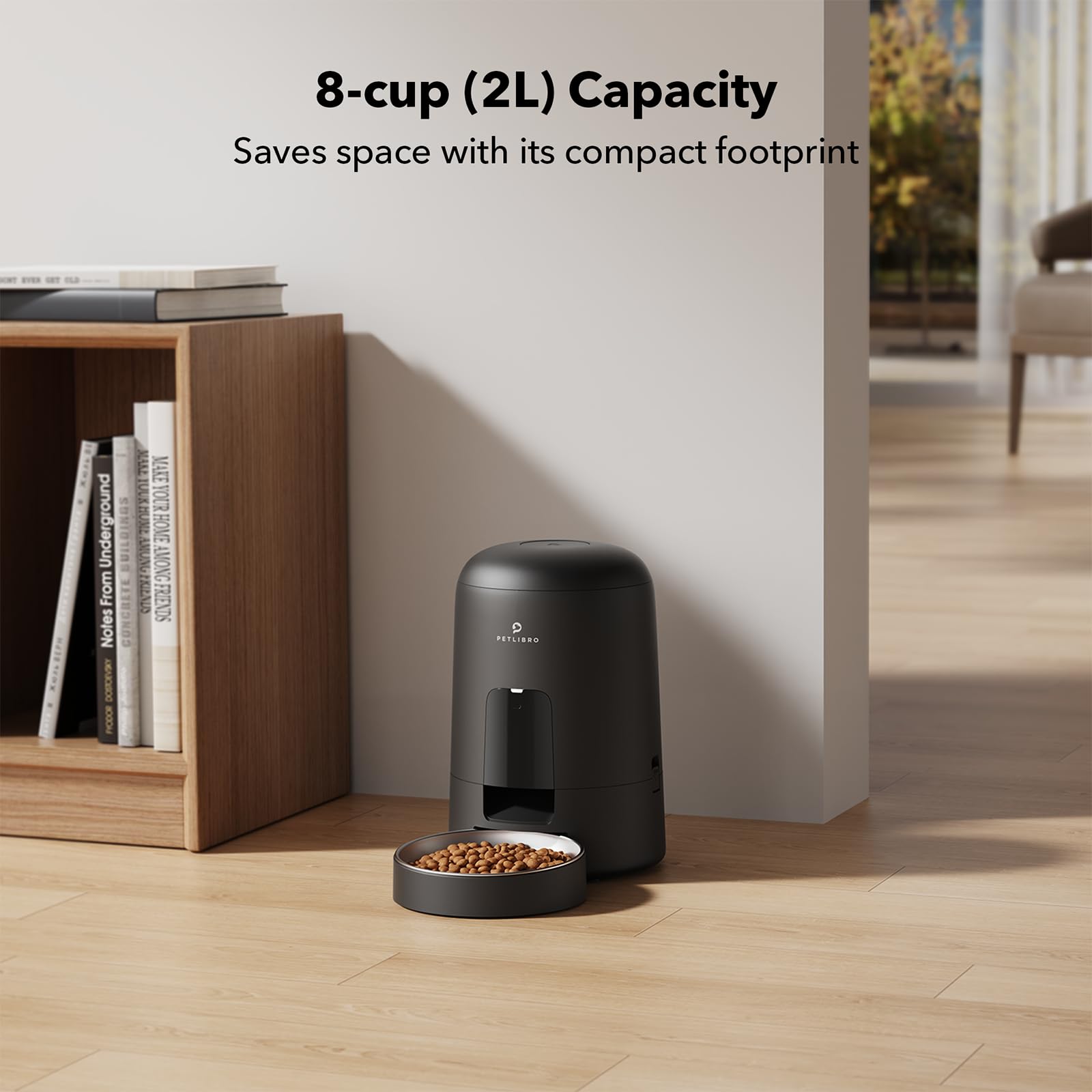 PETLIBRO Air Timed Feeder 2L capacity ensures regular meals.