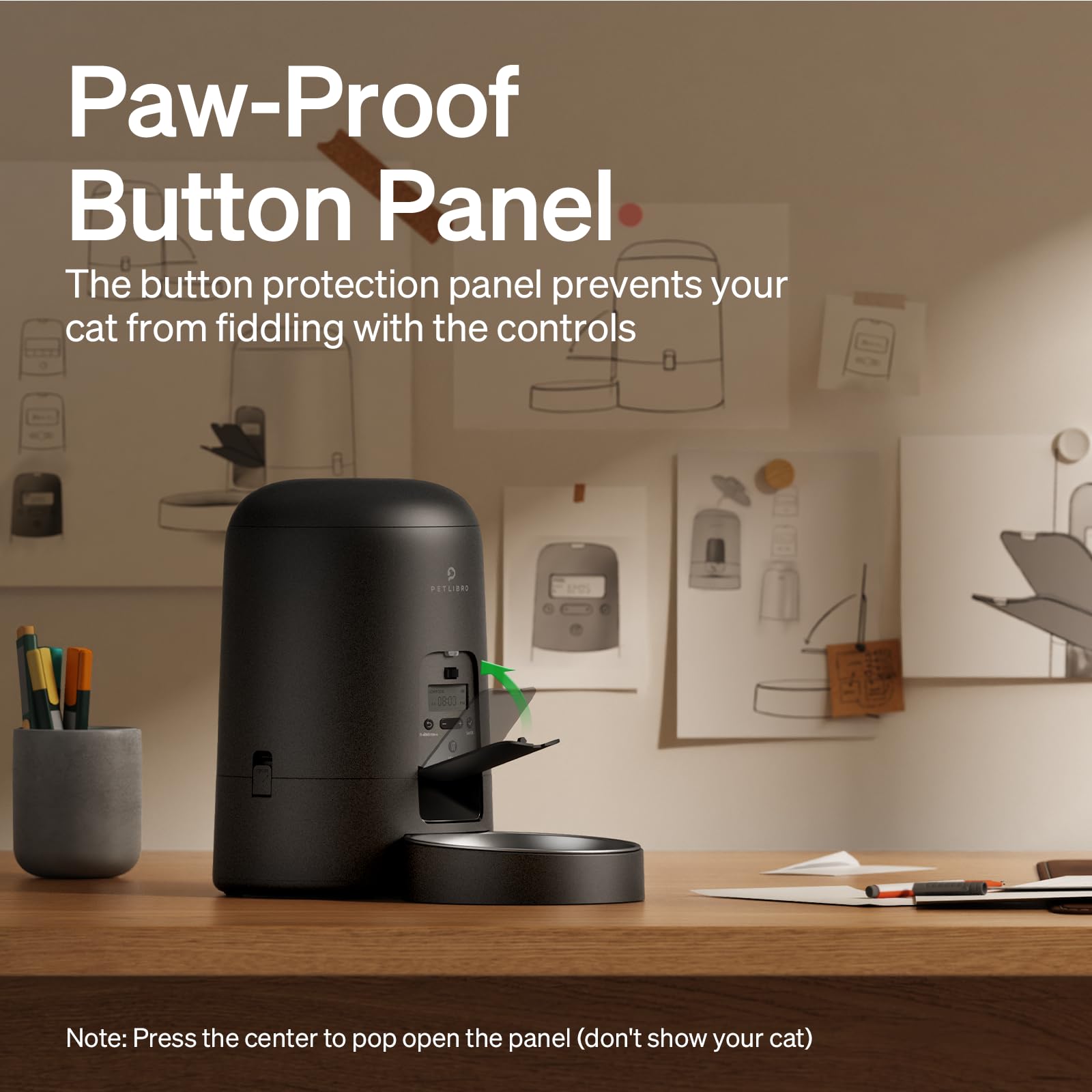 PETLIBRO automatic cat feeder portion dispense shows measured serving delivery