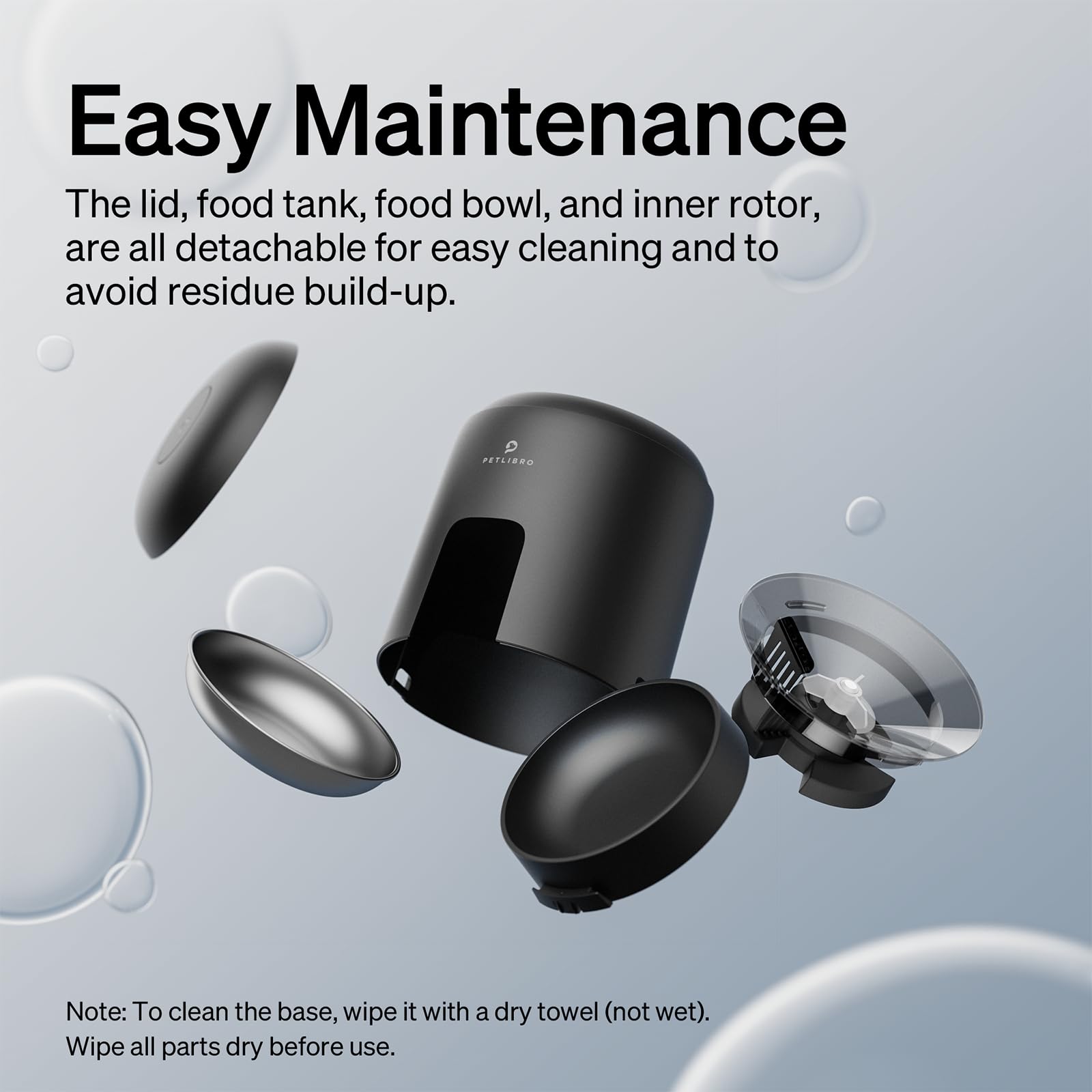 PETLIBRO automatic cat feeder schedule setup explains up to six daily meals