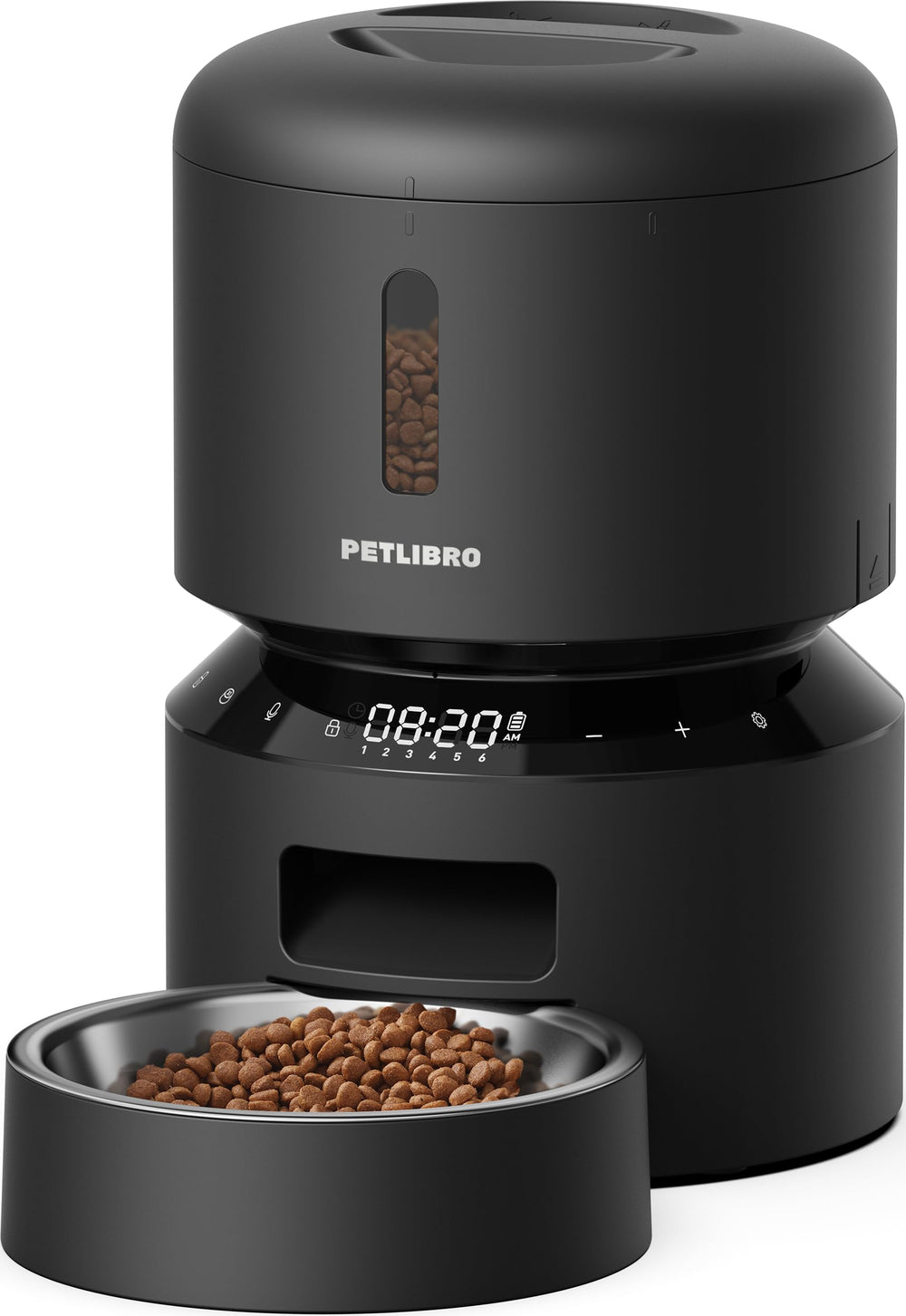 PETLIBRO Automatic Feeder front view highlighting sleek design for easy daily use