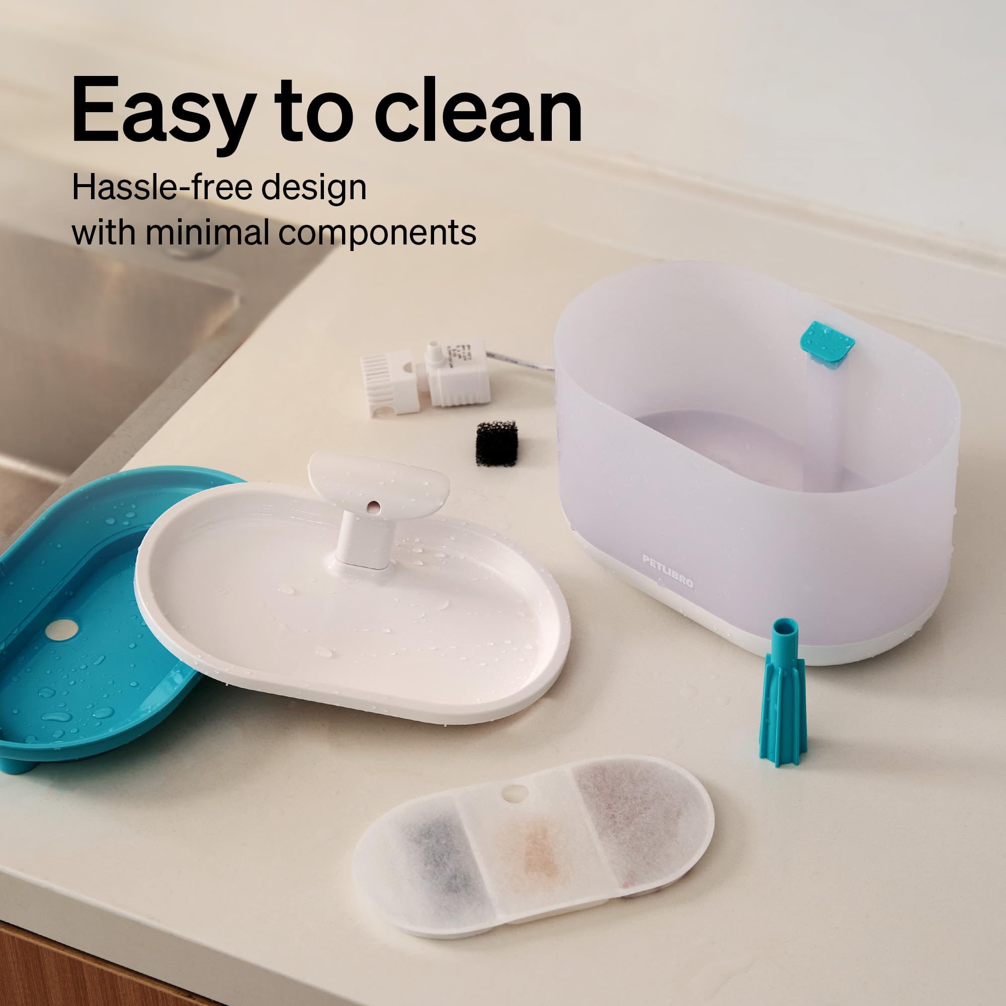 PETLIBRO easy-to-clean design with detachable parts for quick maintenance.