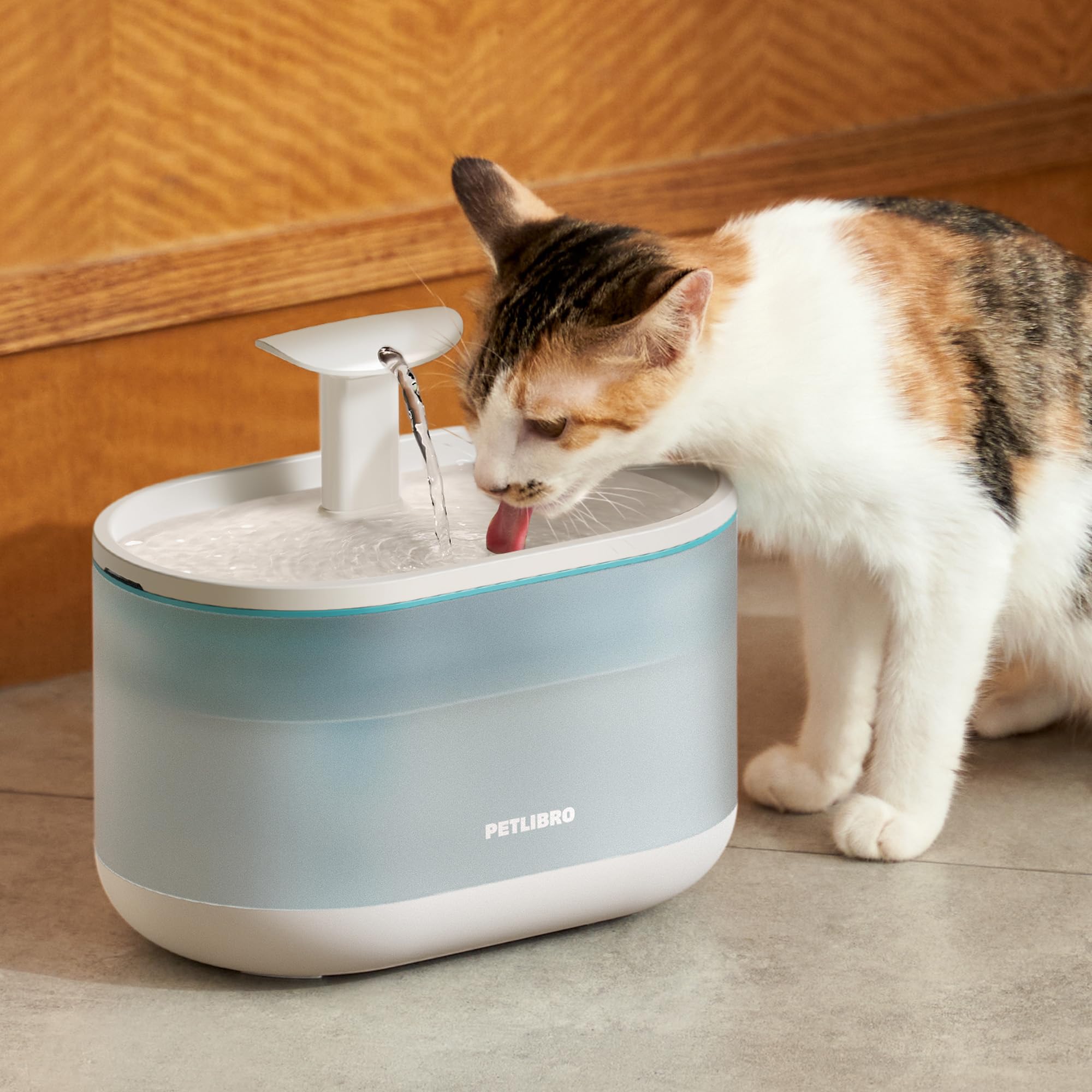 PETLIBRO two-flow modes shown for customizable drinking experience.