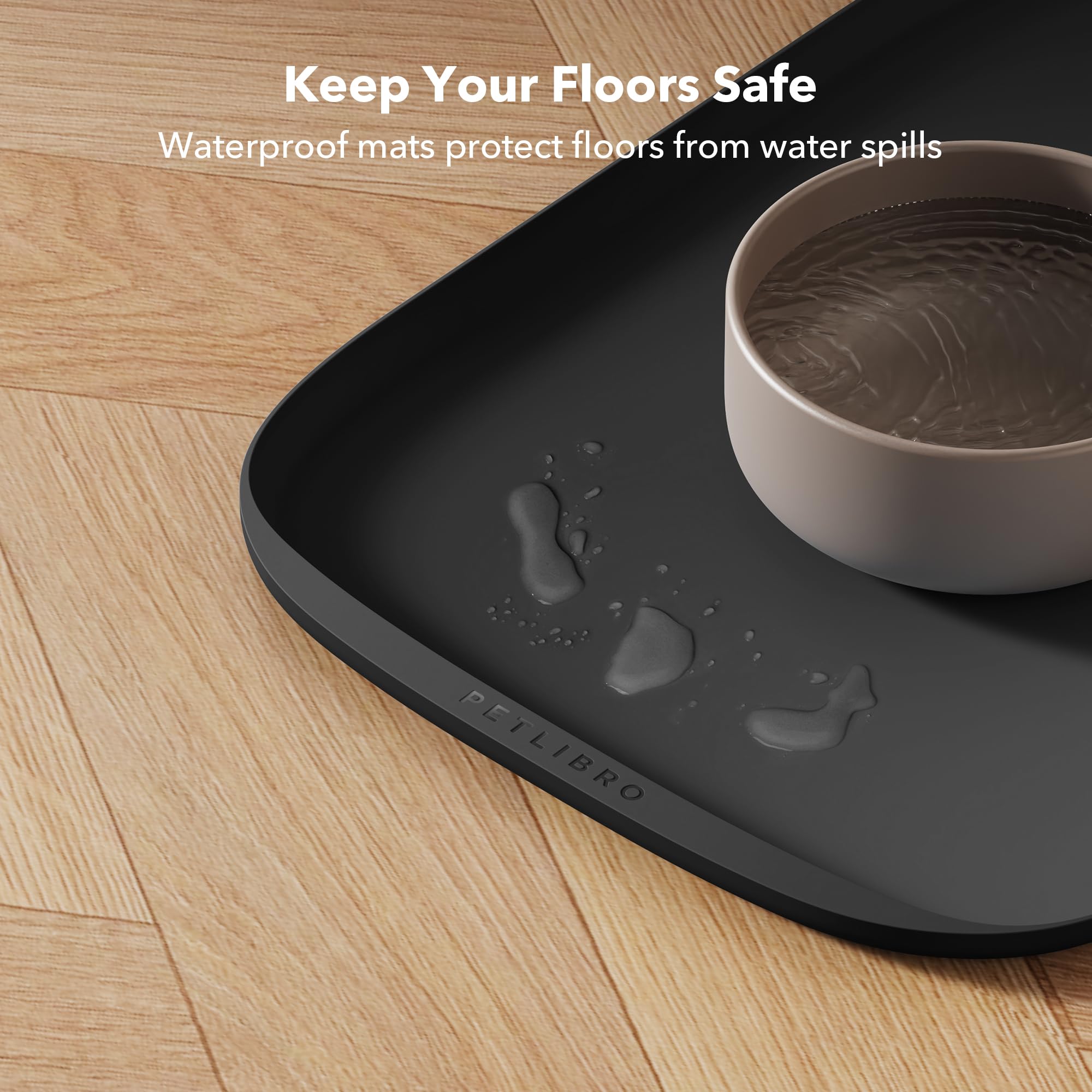 PETLIBRO Cove mat medium pocket design handles larger kibble without mess.