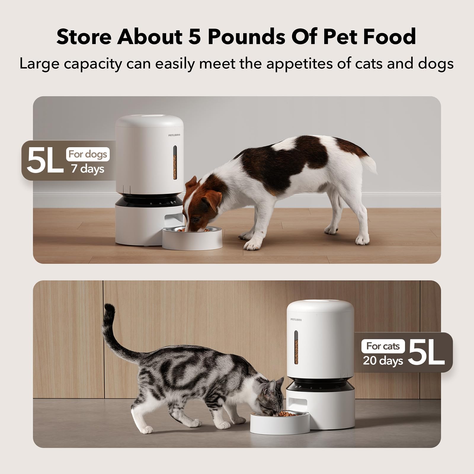 PETLIBRO stainless steel bowl for hygienic feeding