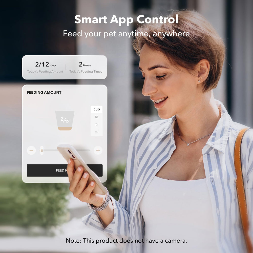 PETLIBRO infrared sensor prevents food dispensing jams