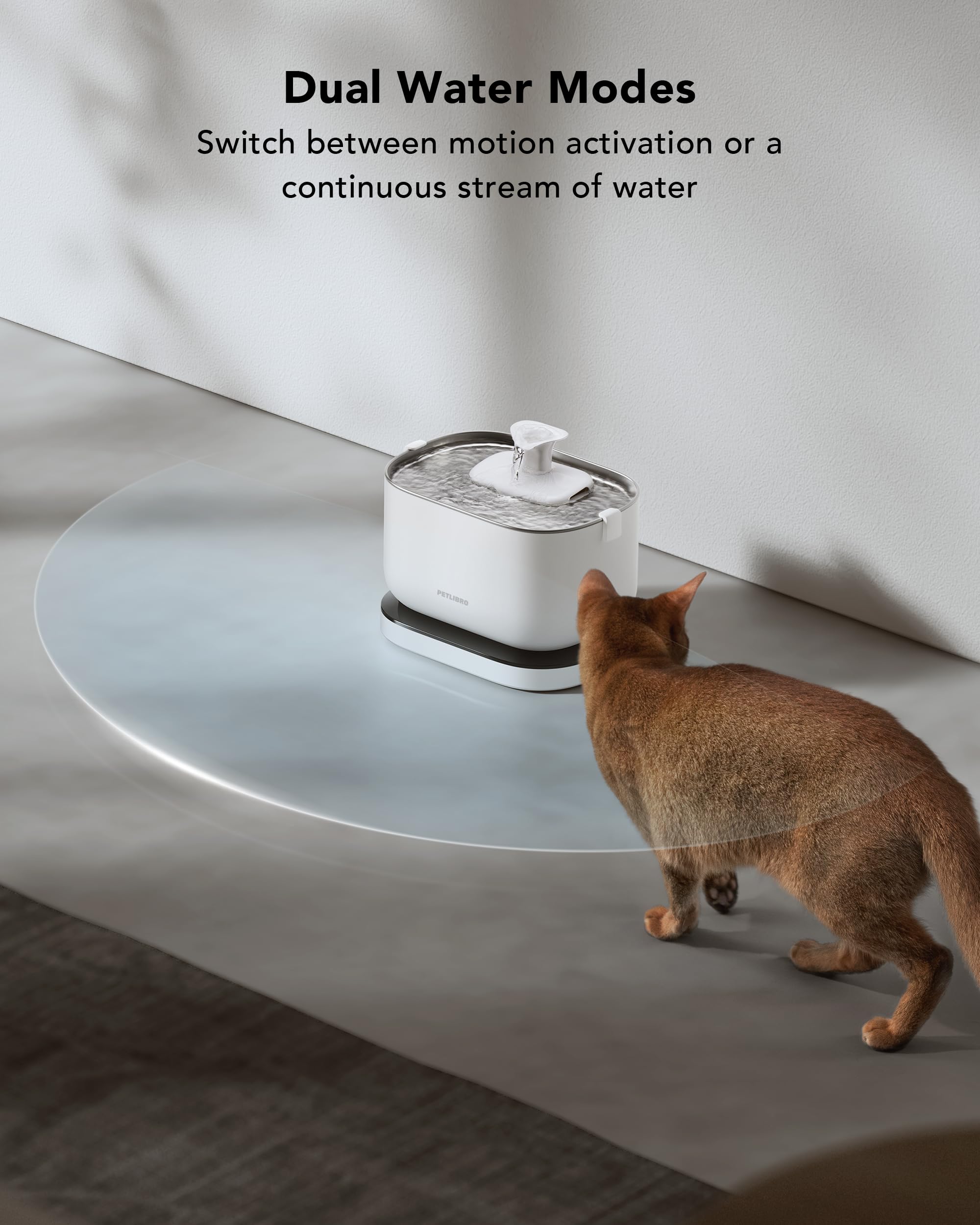 PETLIBRO ion-exchange resin filter captures metals to improve water quality