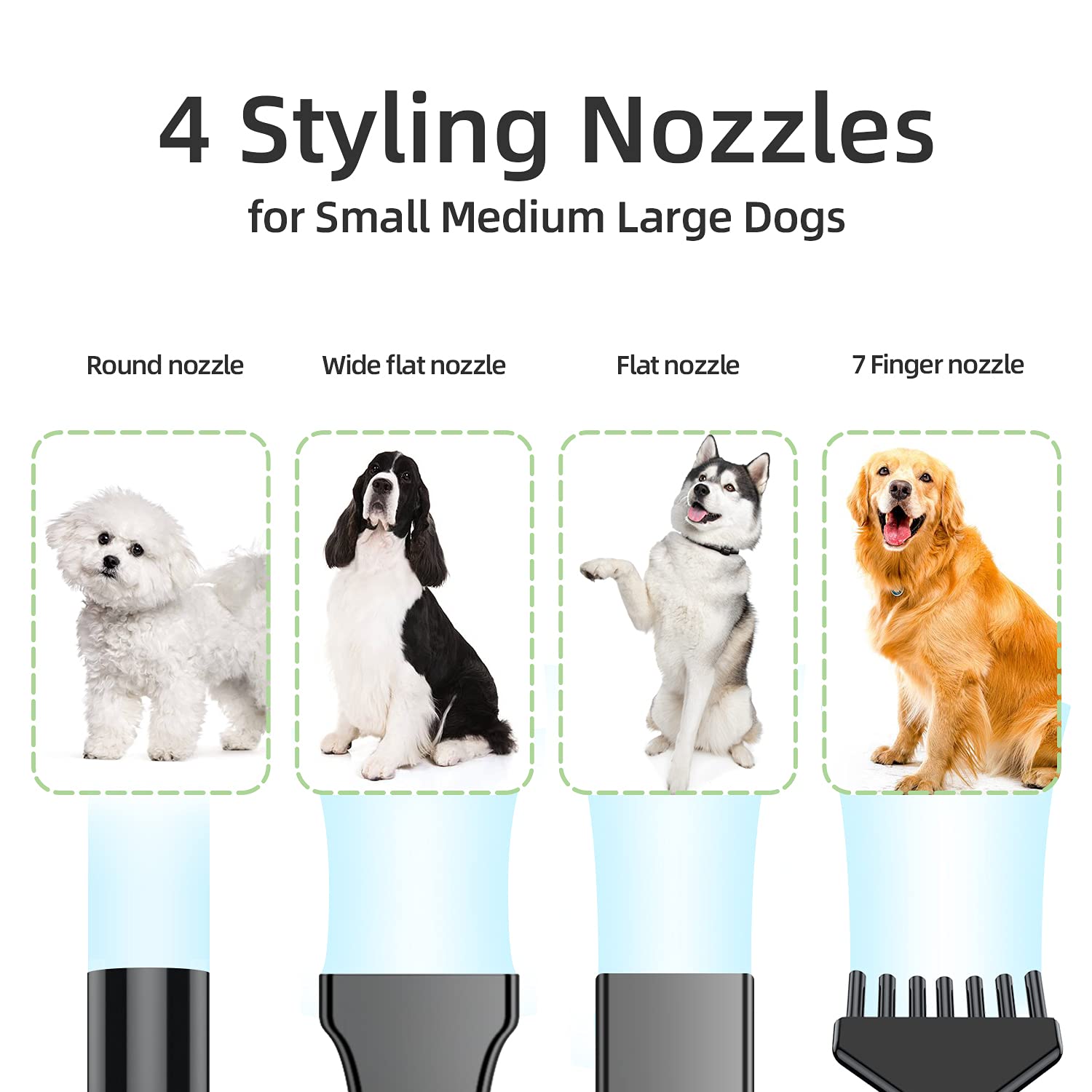 PetLife Professional 5.2HP dog dryer low-noise system for calmer pets.