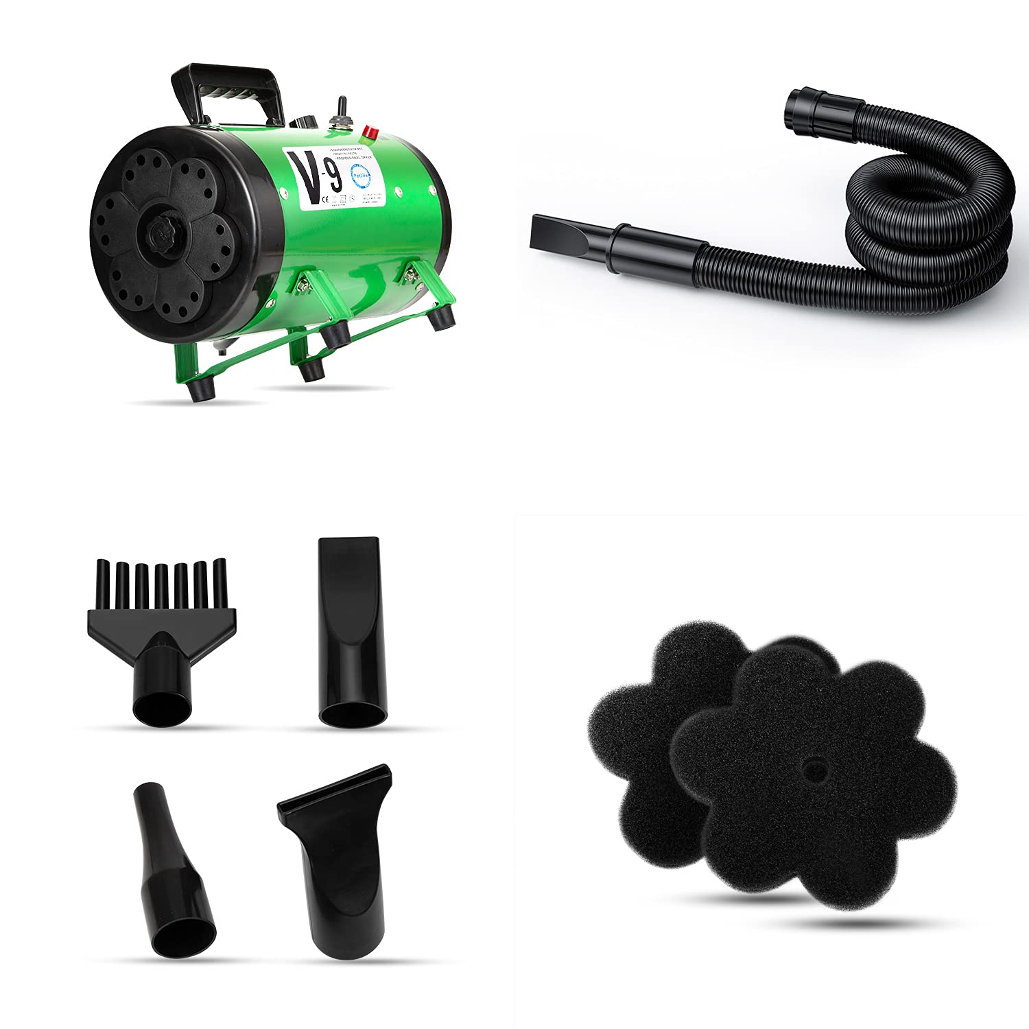 PetLife Professional 5.2HP dog dryer in a salon setup for professional use.
