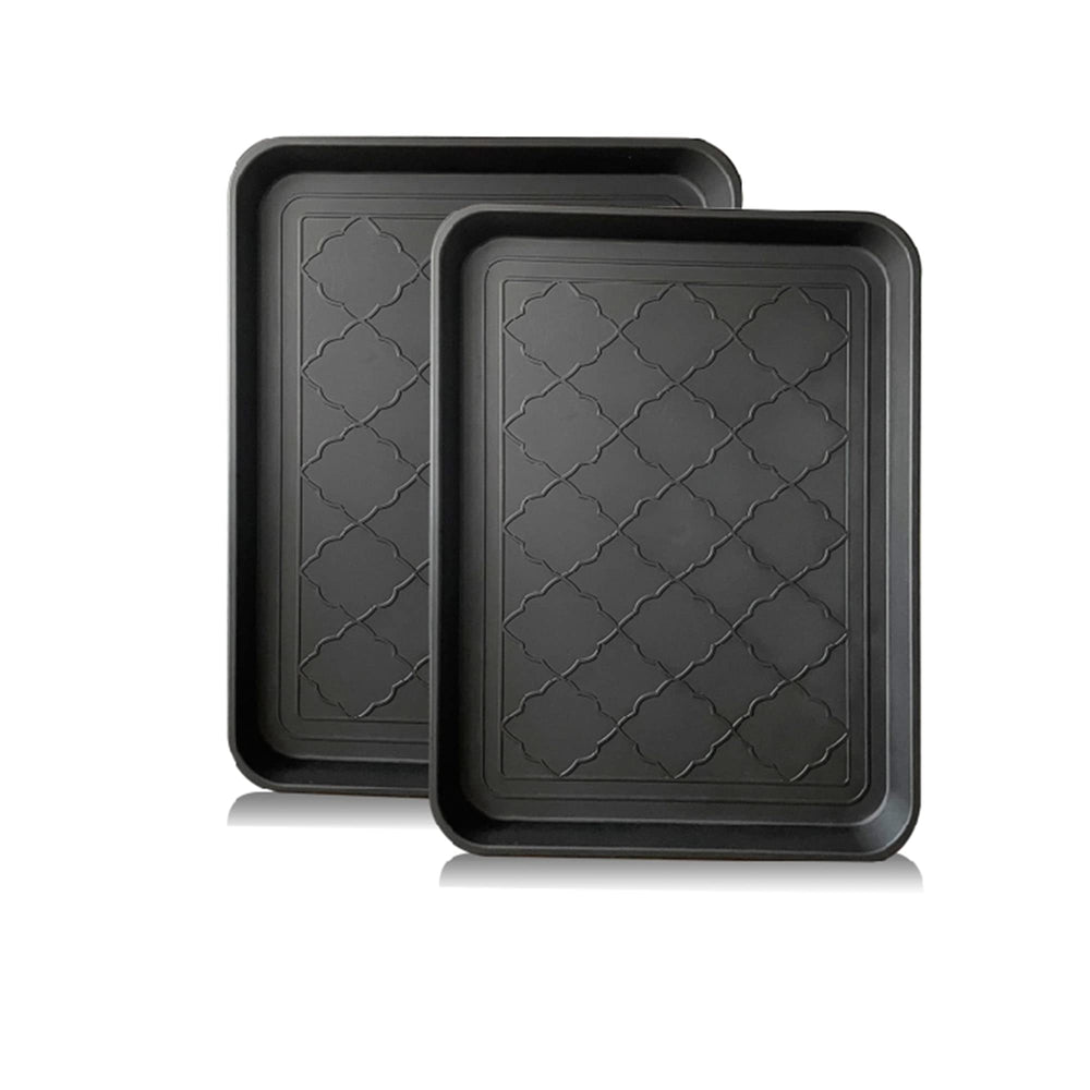 PetLike boot tray entryway two-pack helps contain mud at the door