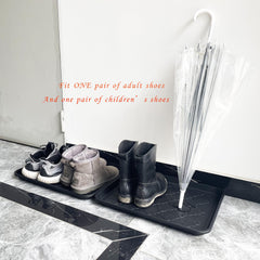 PetLike boot tray with non-slip back stays in place on floors