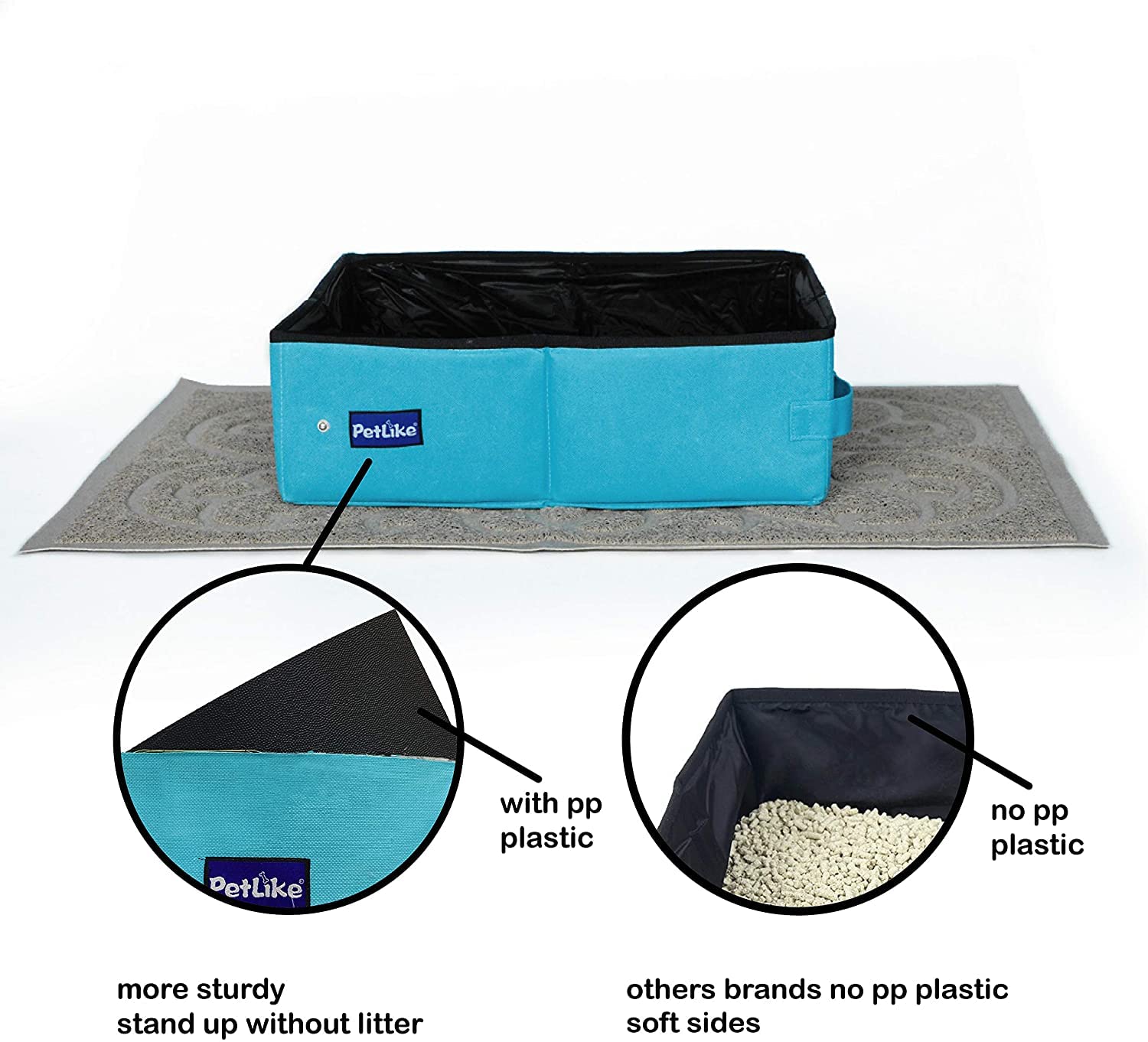PetLike litter box doubles as a travel bag for treats and toys