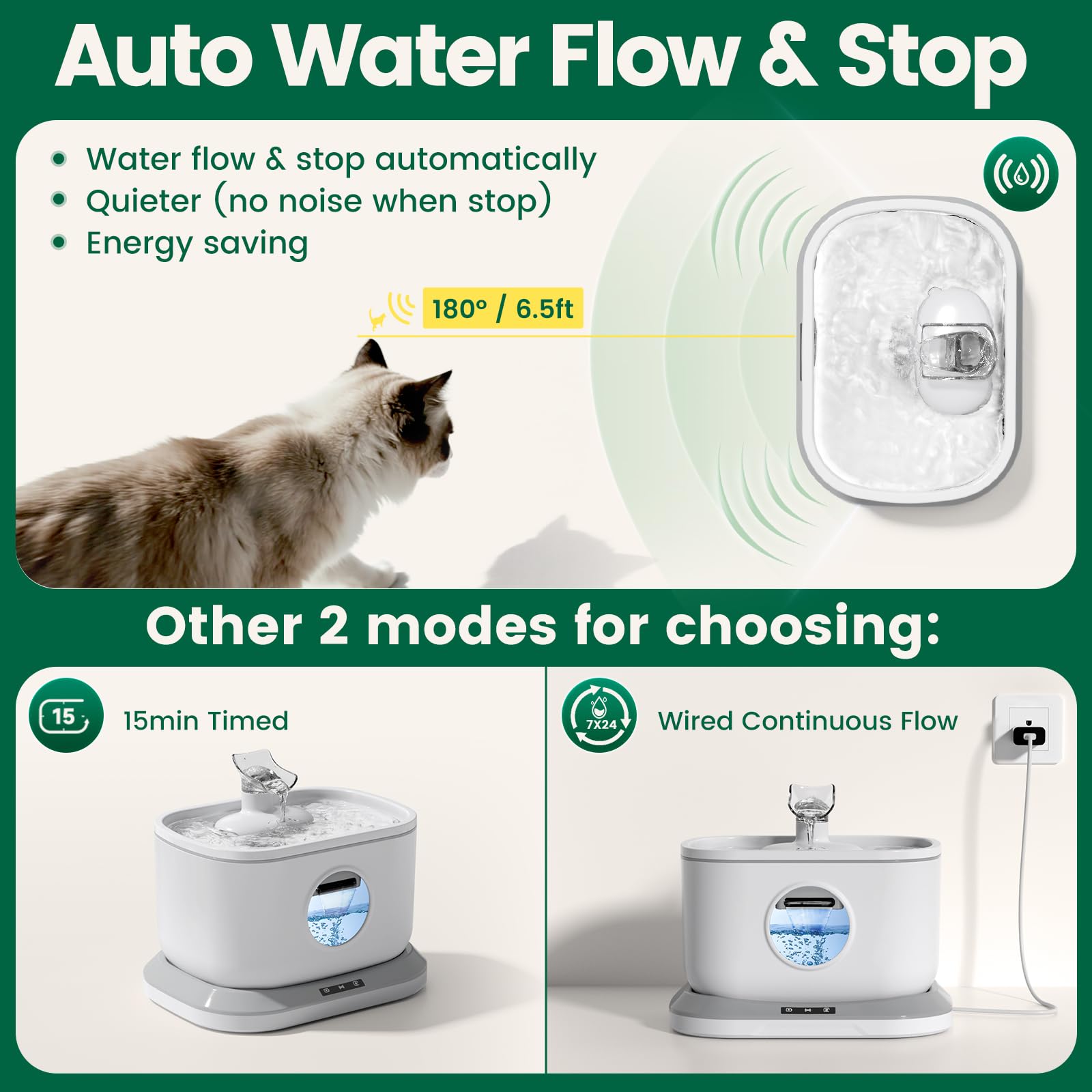 Petlipo 7-layer filtration system delivers cleaner-tasting water for pets throughout the day.